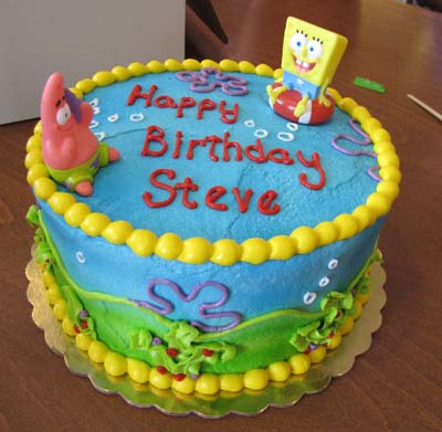 Spongebob Birthday Cake on Spongebob Cake   Cakebirthday   Bloguez Com