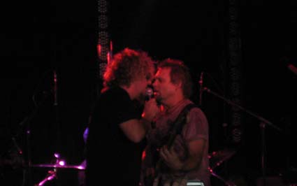 Sammy Hagar and Michael Anthony rockin up the joint