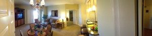 Here's a side view from a living room corner. Click on it to enlarge this panoramic thumbnail.